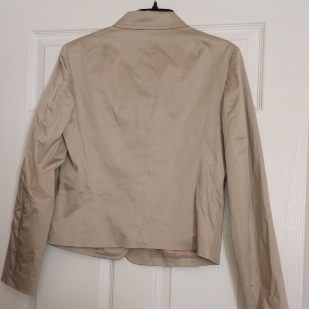 Talbots Khaki Snap Button Up Jacket - image 2